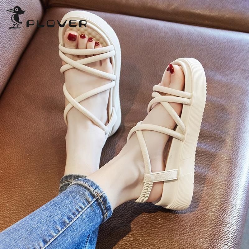 roman sandals women‘s summer 2023 new casual all-match platform internet celebrity soft bottom pregnant women‘s beach shoes