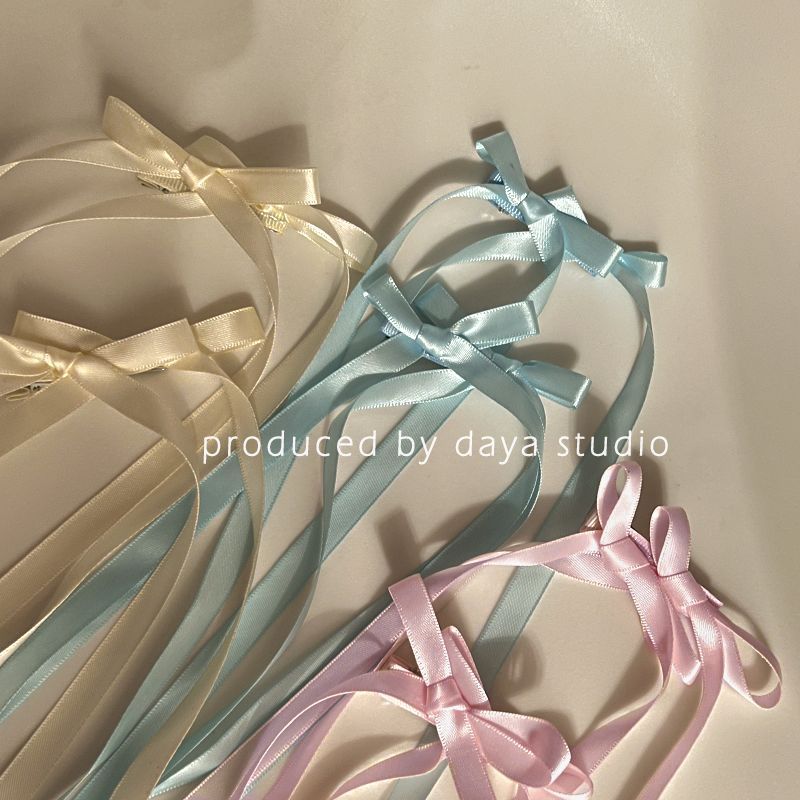 Girly Thousand Knot Double Bow Ribbon Hairpin High Sense Special-Interest Design Sweet Braided Hair Bang Side Clip