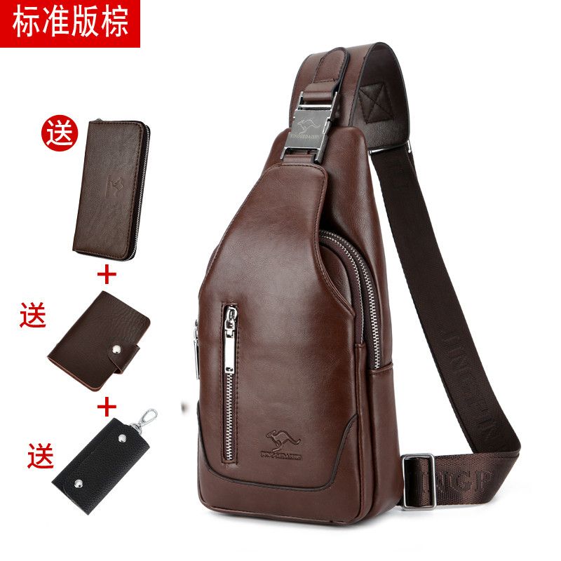 new crossbody bag men‘s backpack multifunctional mobile phone bag large capacity men‘s trendy fashion small backpack