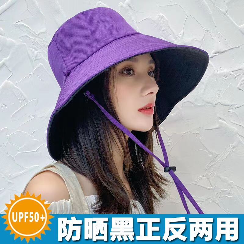 high-profile figure bucket hat women‘s summer korean style fashionable all-match japanese face cover ultraviolet-proof hat big brim sun-proof sun hat