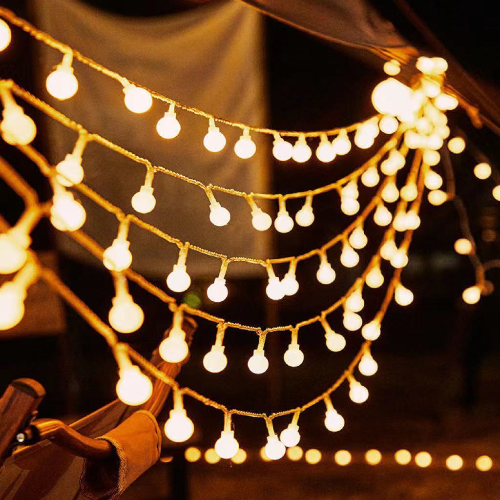 Outdoor Camping Ambience Light Star Light Usb Stall Camping Decorations Arrangement Birthday Canopy Tent Lighting Chain Light Strip