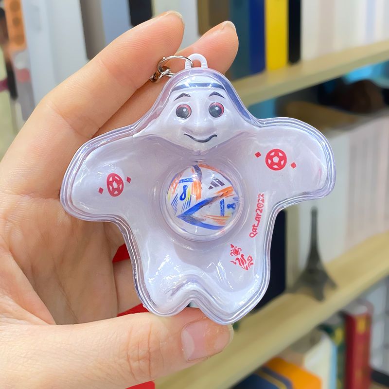 Qatar World Cup Mascot Garage Kits Ornaments Souvenir Keychain Doll Aircraft Gift Luminous Toy