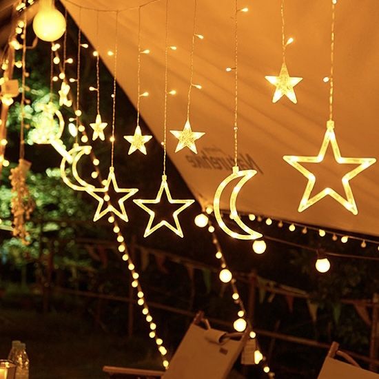Outdoor Camping Lantern Star Light Usb Stall Camping Decoration Decoration Birthday Canopy Tent Light String Light Strip