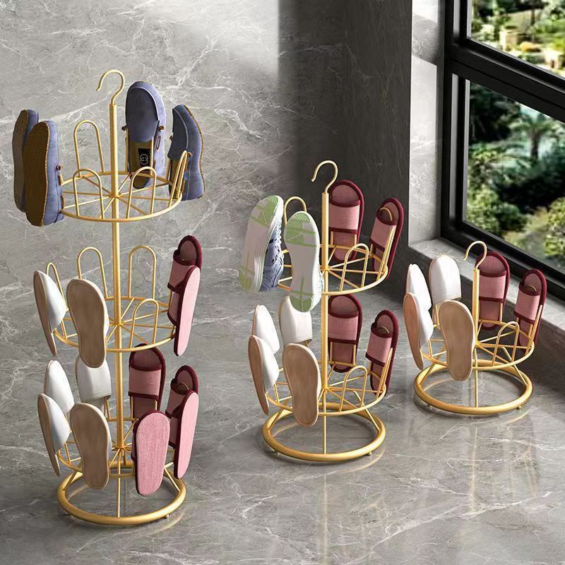 shoe rack outdoor balcony sandals shelf drying shoe rack floor rotating slippers shoe rack drying shoes artifact