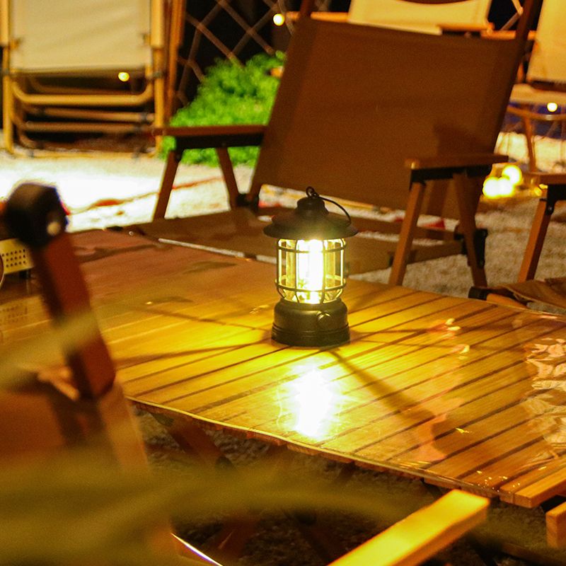 Outdoor Camping Lantern Retro Tent Light Camping Wine Table Ambience Light Camp Lights Small Table Stall Picnic Lights