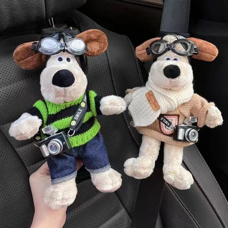 car invincible wallace and gromit flying doll shoulder shield doll stuffed toy car birthday gift within ornament decoration