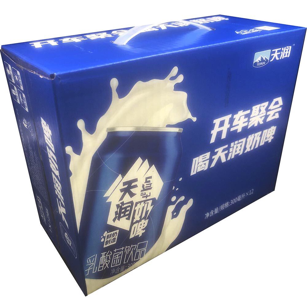 xinjiang specialty terun milk beer 300ml x 6 cans/12 cans full box lactobacillus beverage fermented flavor non-beer