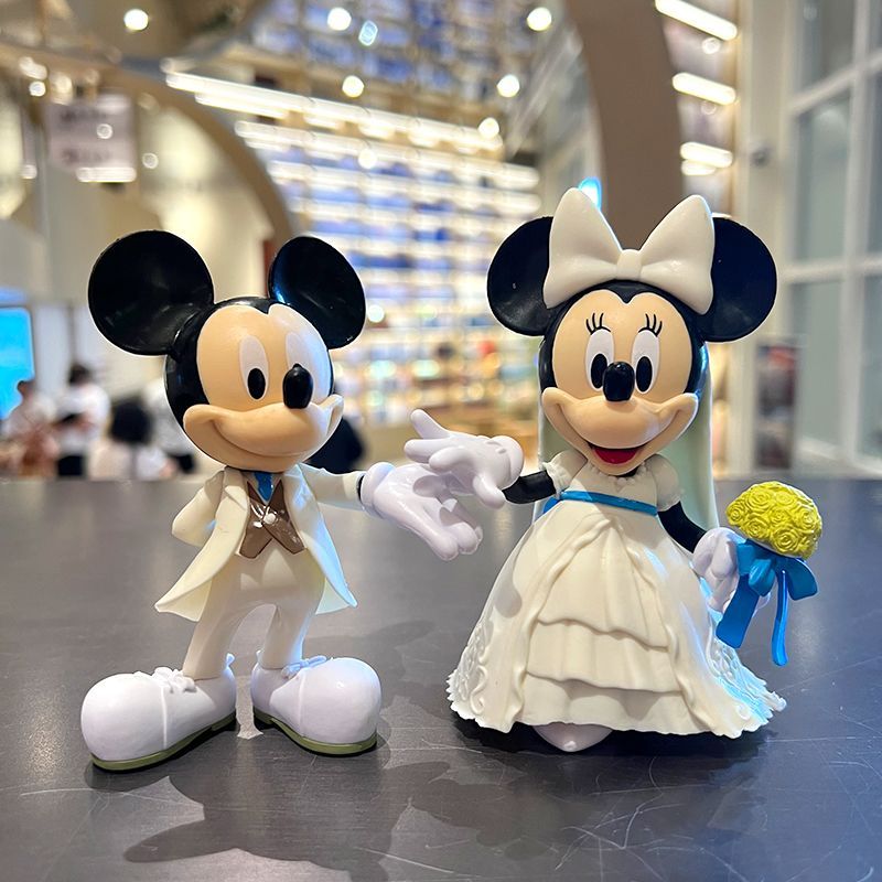 wedding minnie mickey mouse donald duck fashion play hand-made wedding cake ornaments valentine‘s day gift