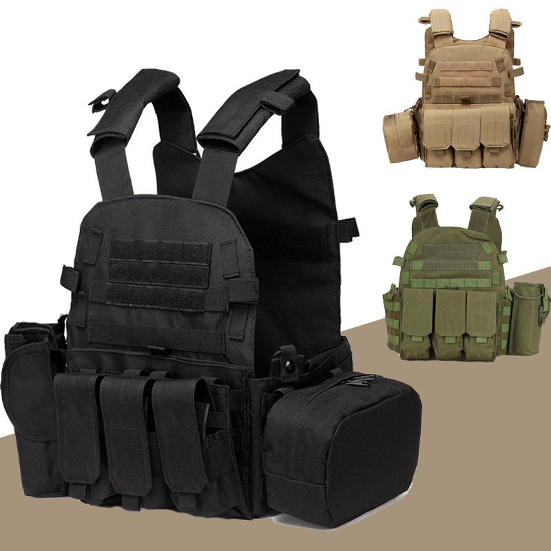 6094 tactical vest vest outdoor tactics multi-functional molle expansion convenient military training cs actual combat exercise suit