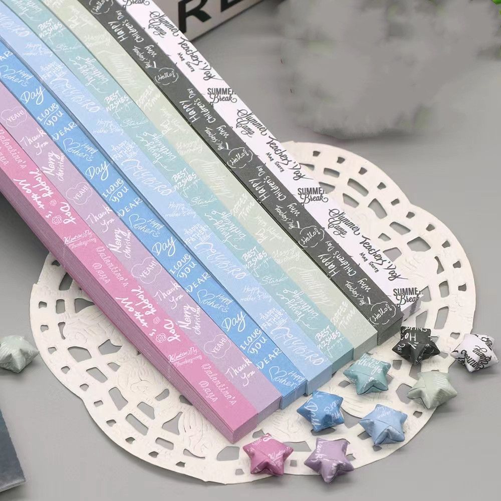 [Buy 1 Set Get 1 Set Free] Colorful Star Paper Wholesale Lucky Star Bottle XINGX Paper Folding Wishing Star Creative Gift