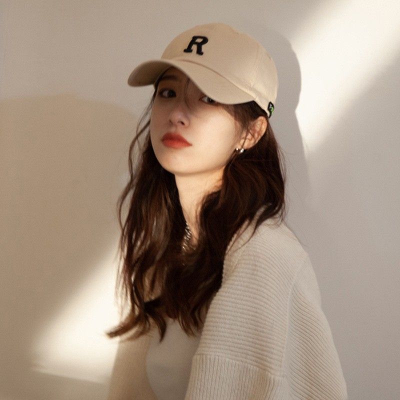 hat women‘s american ins versatile deepening widened personality simple korean style adjustable soft peaked cap baseball cap