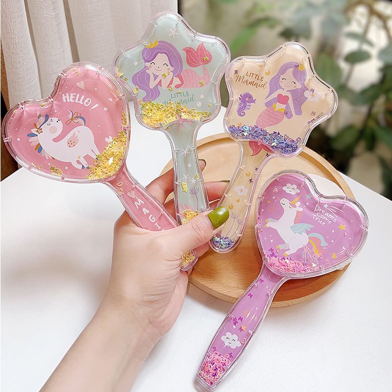 children cartoon quicksand air cushion massage comb cute girl heart baby anti-static does not hurt hair bangs airbag comb