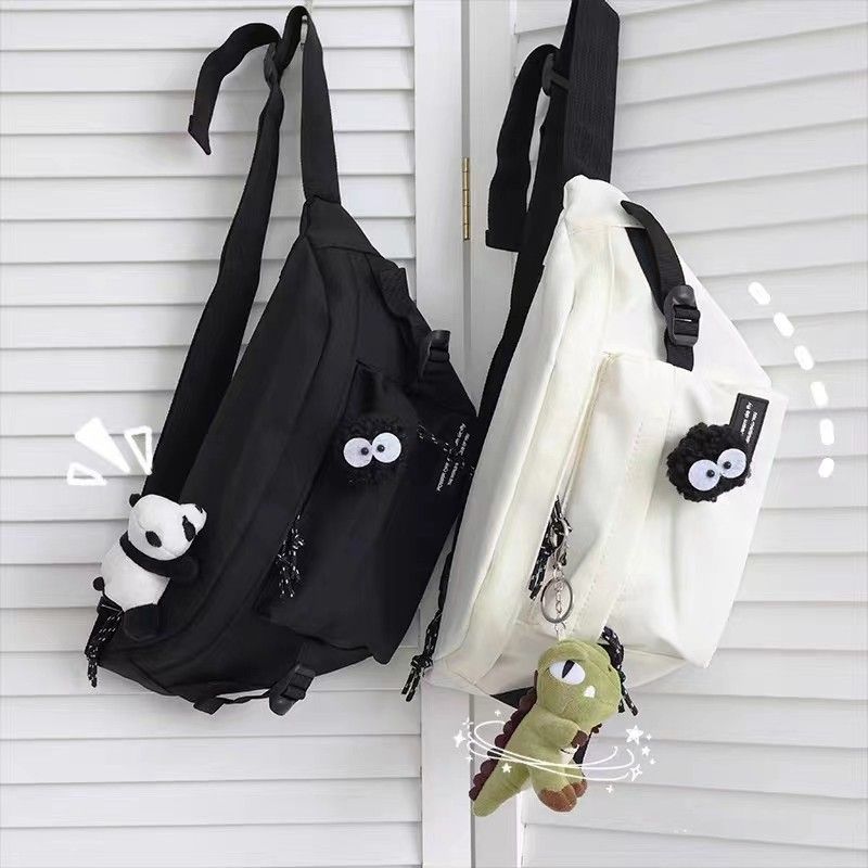 korean ins fashion brand japanese harajuku tooling slanted chest bag men and women street skateboard riding korean style all-match waist bag