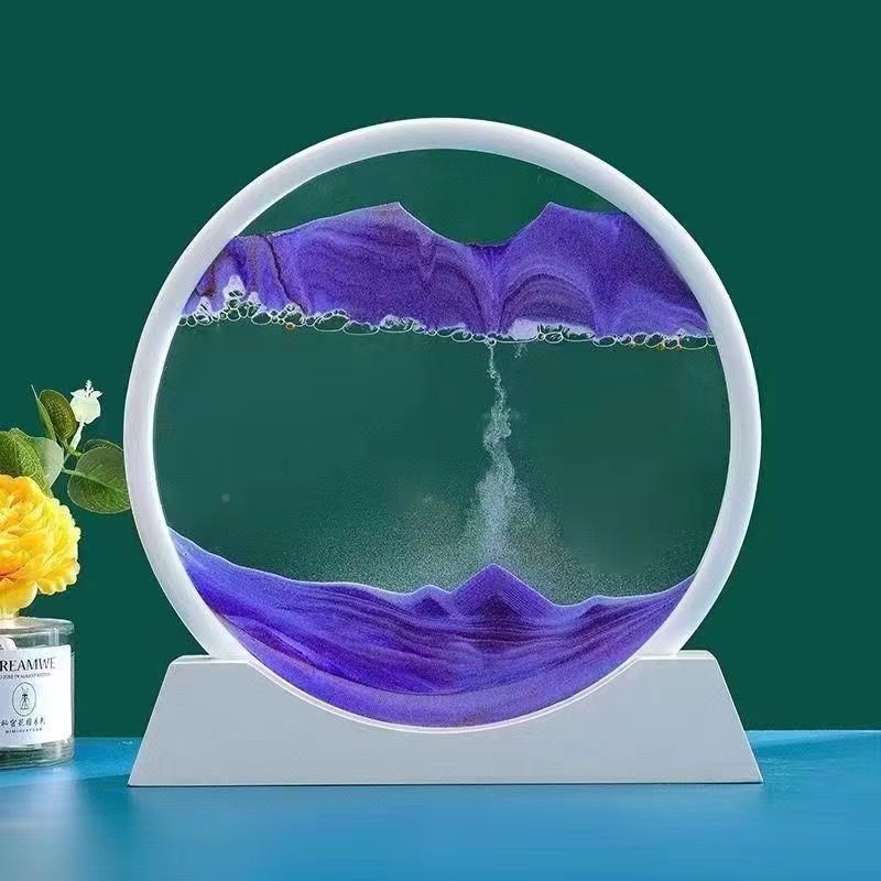 Light Luxury Quicksand Painting Decoration Creative Art Hourglass Decoration Living Room Office Wine Cabinet TV Cabinet Home Gift