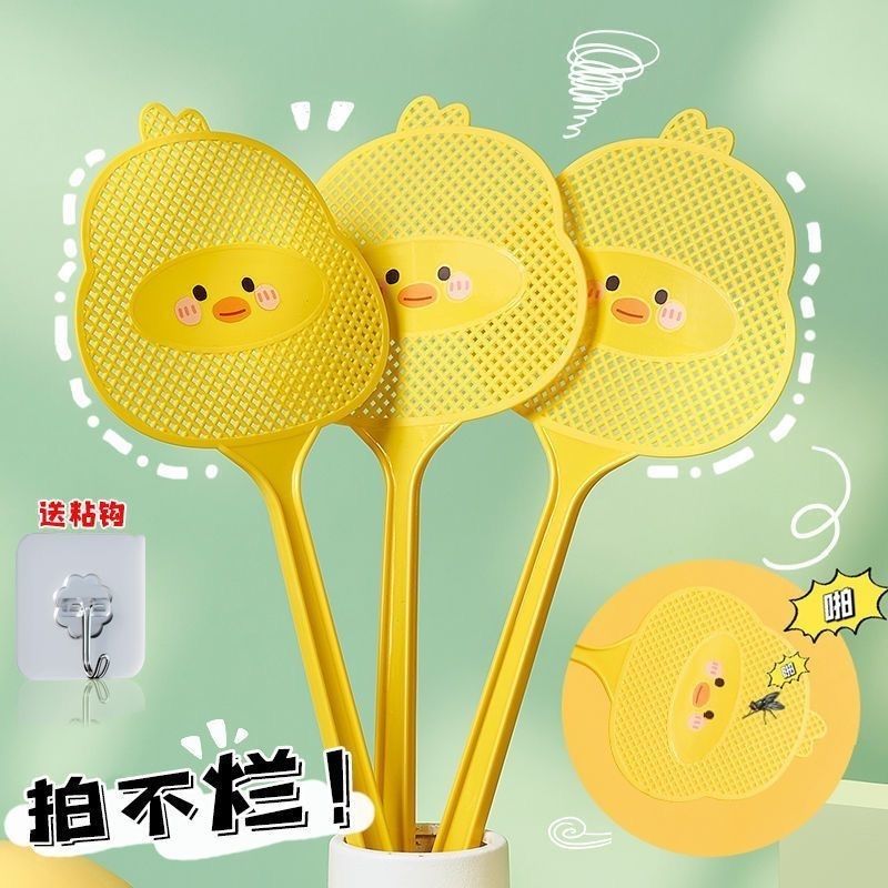 swatter home cartoon cute durable durable plastic thicken and lengthen handle large size mosquito killer