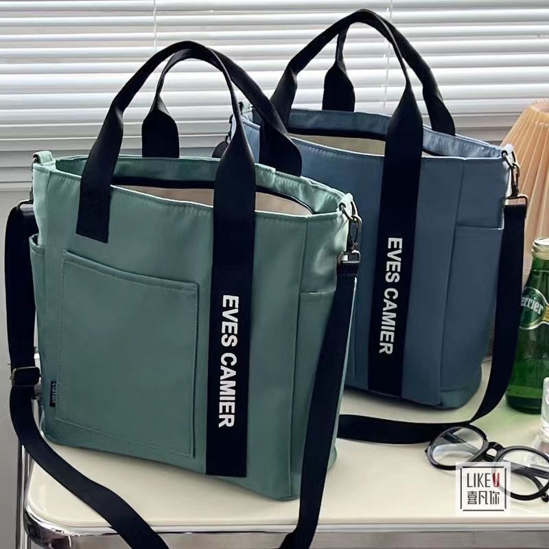 original design waterproof stylish tote canvas handbag messenger bag simple all-match shoulder portable bento lunch box bag