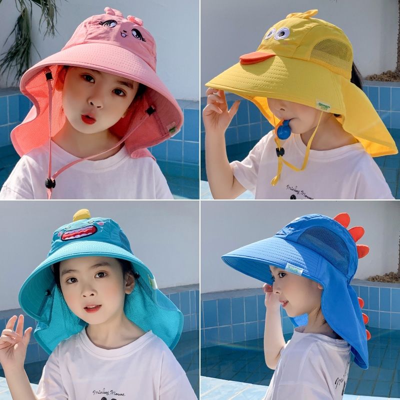 baby sunshade hat children‘s sun hat girls‘ and boys‘ summer uv protection baby‘s sun hat big brim spring and autumn tide