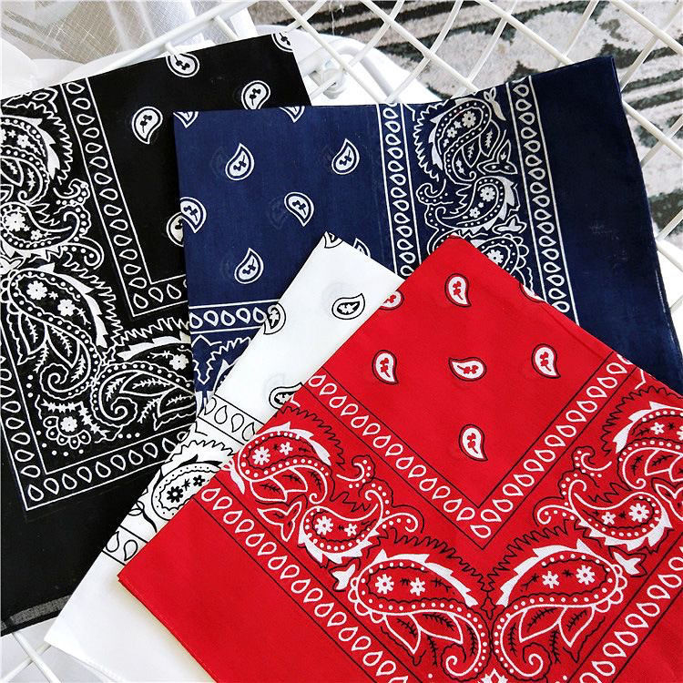 paisley square scarf men‘s korean-style retro hiphop internet celebrity hair band women‘s ins hip hop versatile street hipster headscarf