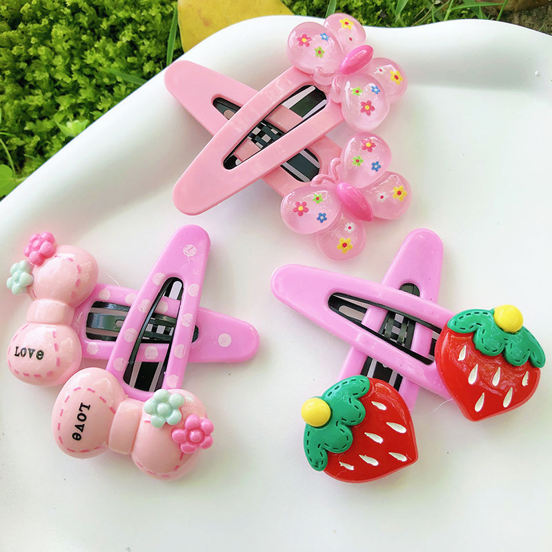 children‘s hair clips hair accessories cartoon bb clip large bang clip broken hair medium and big children cute princess clip hairware hairpin