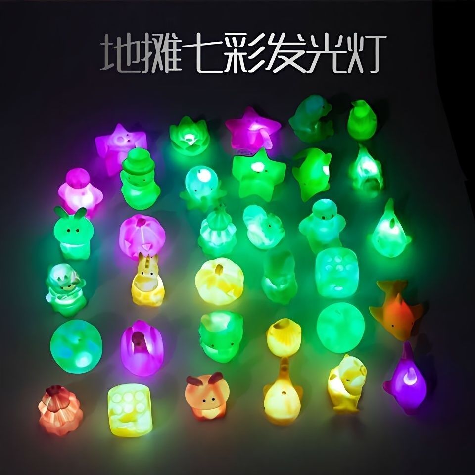 colorful flash night light ring gift night market stall creative park aperture activity investment