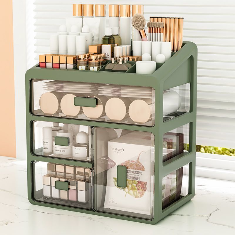 Desktop Storage Box Drawer Household Stationery Transparent Storage Box Student Dormitory Cosmetics Sundries Storage Box