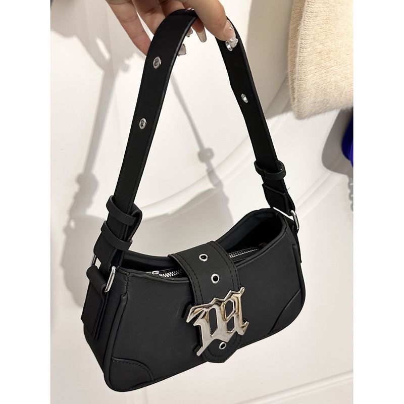 2023 new niche design women‘s bag vintage leather crossbody bag shoulder handbag y2g millennium hot girl underarm bag