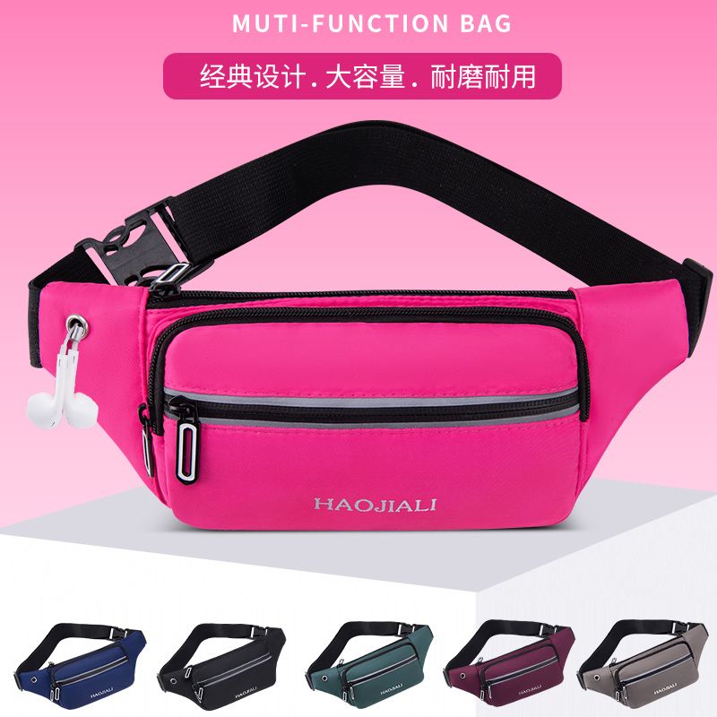 sports waist bag men‘s and women‘s running leisure mobile phone wallet multi-functional lightweight waterproof cash bags outdoor construction site waist bag