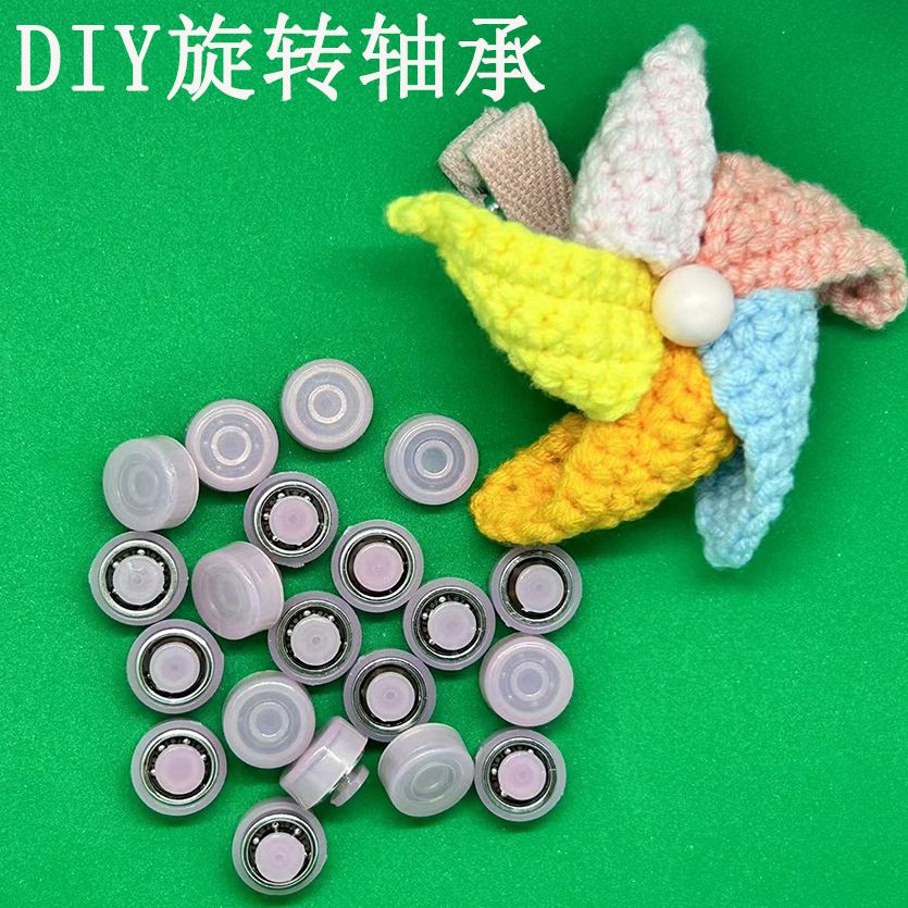 diy miniature small bearing hair accessories handmade barrettes children windmill barrettes rotation ornament accessory material package