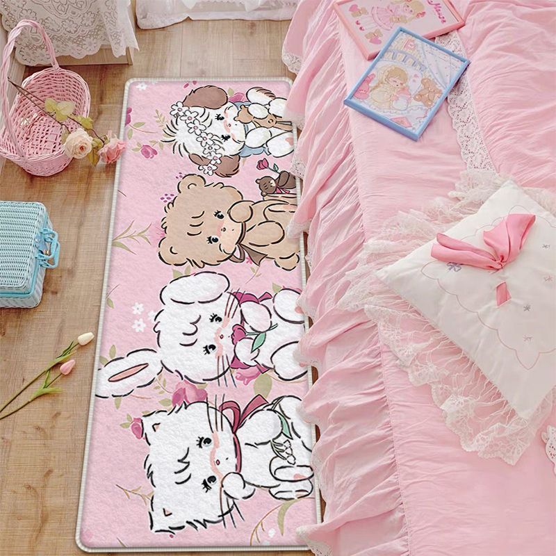 mikko joint-name carpet  bedroom bedside blanket children‘s room girl‘s heart cartoon blanket cute master bedroom floor mat