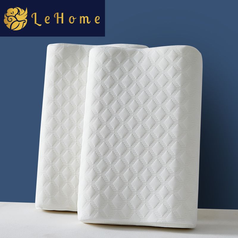 lehome memory foam pillow slow rebound cervical spine neck pillow sleep aid pillow core adult one-pair package removable and washable household