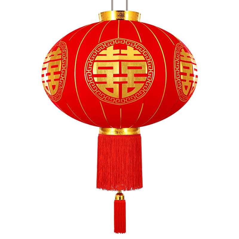 Wedding Chinese Character XI Red Lantern Ornaments Door Outdoor Yard Wedding Ceremony Layout Supplies Chinese Festive Pendant