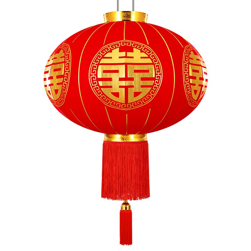 Wedding Chinese Character Xi Red Lantern Ornaments Door Outdoor Yard Wedding Ceremony Layout Supplies Chinese Festive Pendant