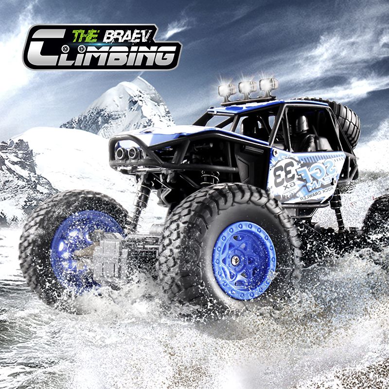 alloy off-road climbing racing car boy wireless remote control charging drop-resistant children christmas children‘s day gift