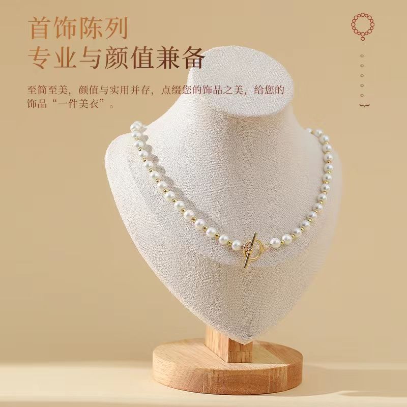 photo portrait necklace display stand necklace model neck display stand stall neck model necklace stand light luxury