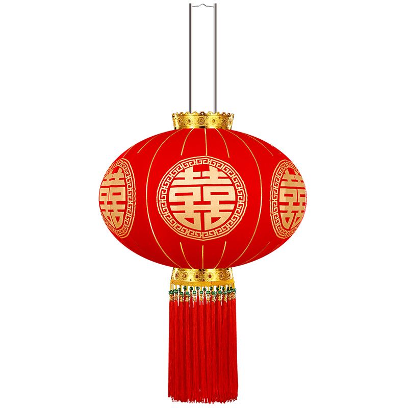 Wedding Chinese Character Xi Big Lantern Hanging Decoration Door Outdoor Yard Chinese Wedding Wedding Ceremony Layout Supplies Celebration Decorations