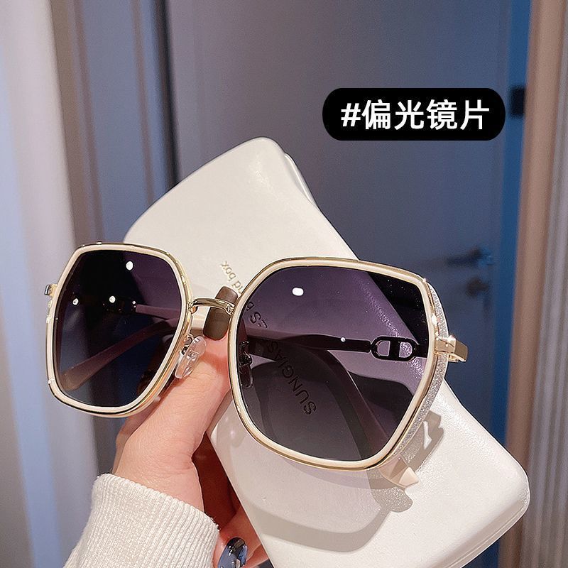 All-Match Sunglasses Women's UV Protection 2023 New Trendy to Make Big Face Thin-Looked Trendy Glasses Sunglasses High Sense