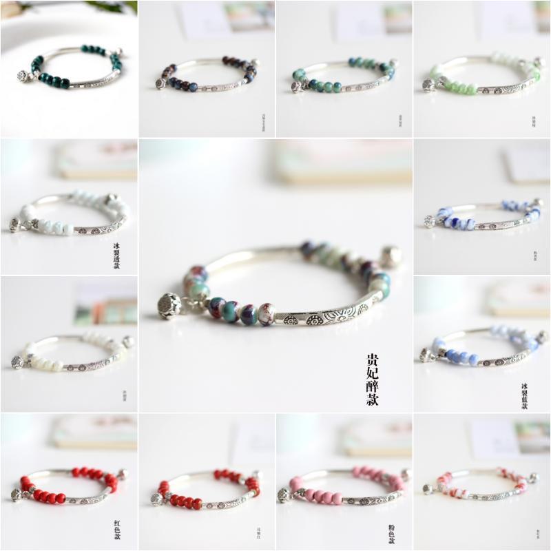 new ethnic style ceramal small fresh bracelet fashion simple design bracelet couple creative ceramic bracelet