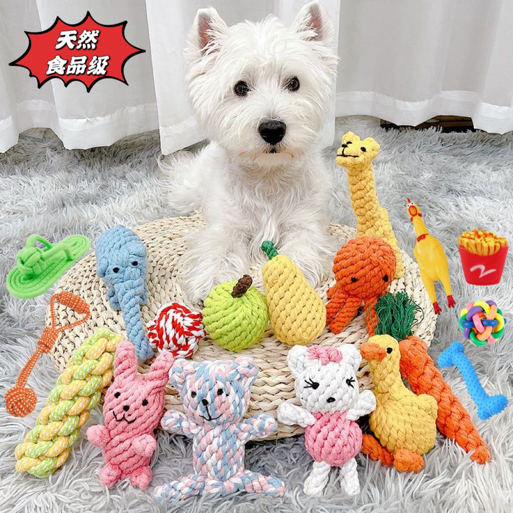 dog toy suit teddy/pomeranian puppy molar toy puppy small dog bends and hitches sounding toy molar rod