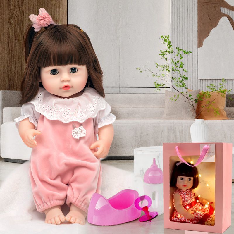 children‘s simulated doll talking doll simulation full body soft rubber girl girl baby toy dress-up luxury