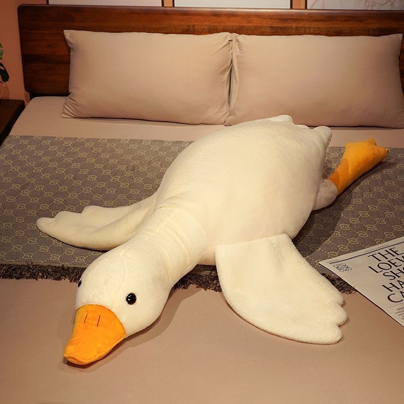 Big White Geese Plush Toy Big Goose Doll Duck Doll Doll Sleeping Pillow for Girl Get Children's Birthday Gifts Free