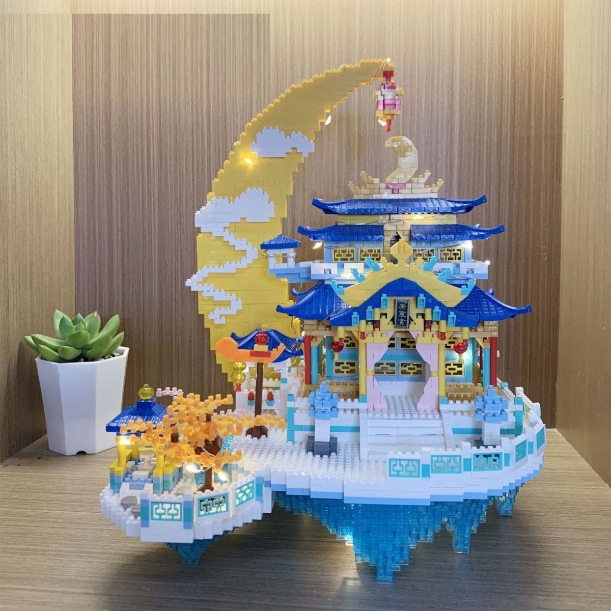 Compatible with Lego Building Blocks Guanghan Palace Building Series Girls Adult Difficult Large Assembled Toys Birthday Gift