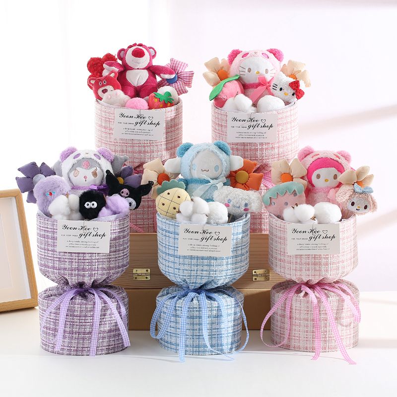 clow m cinnamoroll babycinnamoroll cute doll bouquet birthday gift for girls girlfriends niche high sense qixi gift