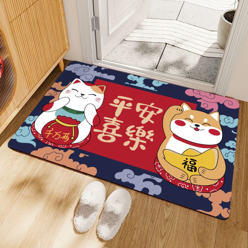 entrance door mat doorway entrance mat cartoon aisle door mat cutting non-slip mat household entrance carpet