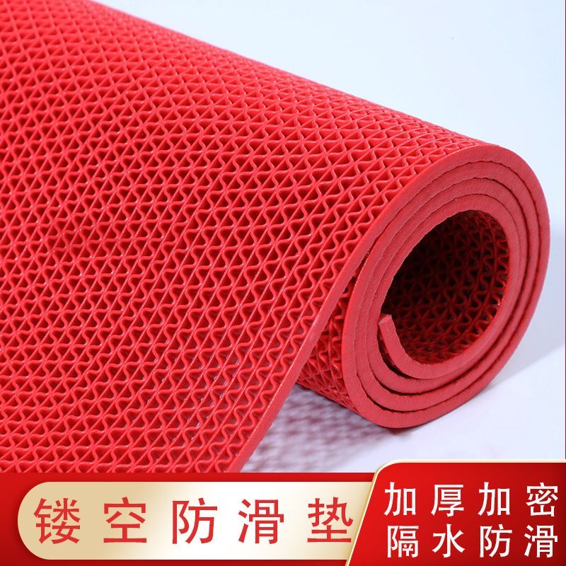 hollow bathroom non-slip mat thickened and densely woven s mat commercial door plastic bathroom corridor swimming pool anti-fall foot mat