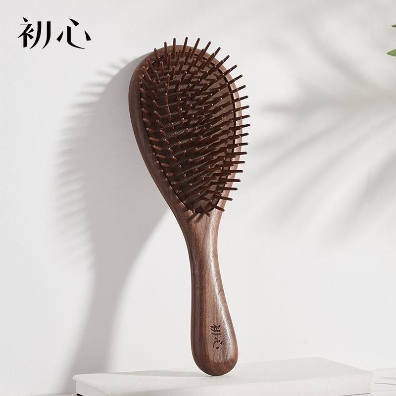 chuxin walnut air cushion massage comb gift box valentine‘s day gift for girlfriend 520 gift for wife 520 gift