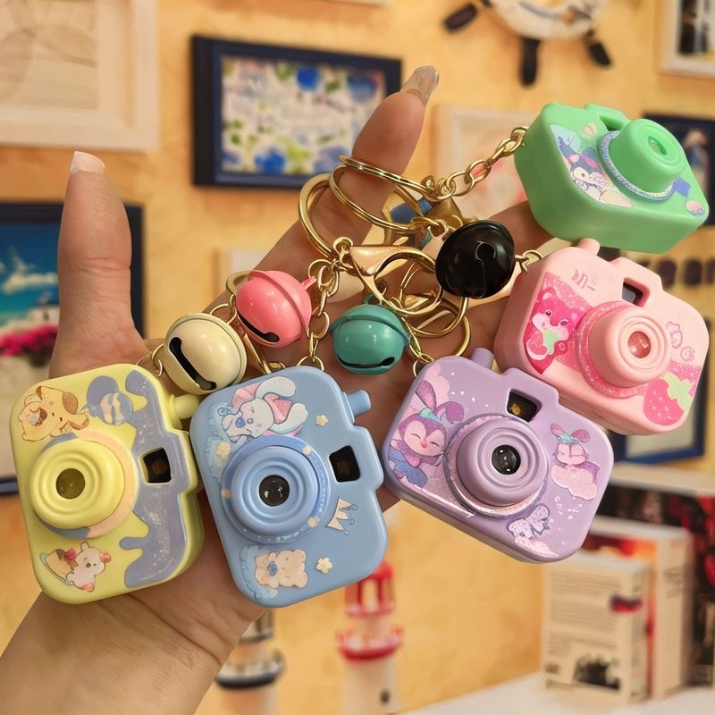 Keychain Style Projection Camera Pendant Small Camera Emulational Creative Cartoon Small Gift Children Mini Toy