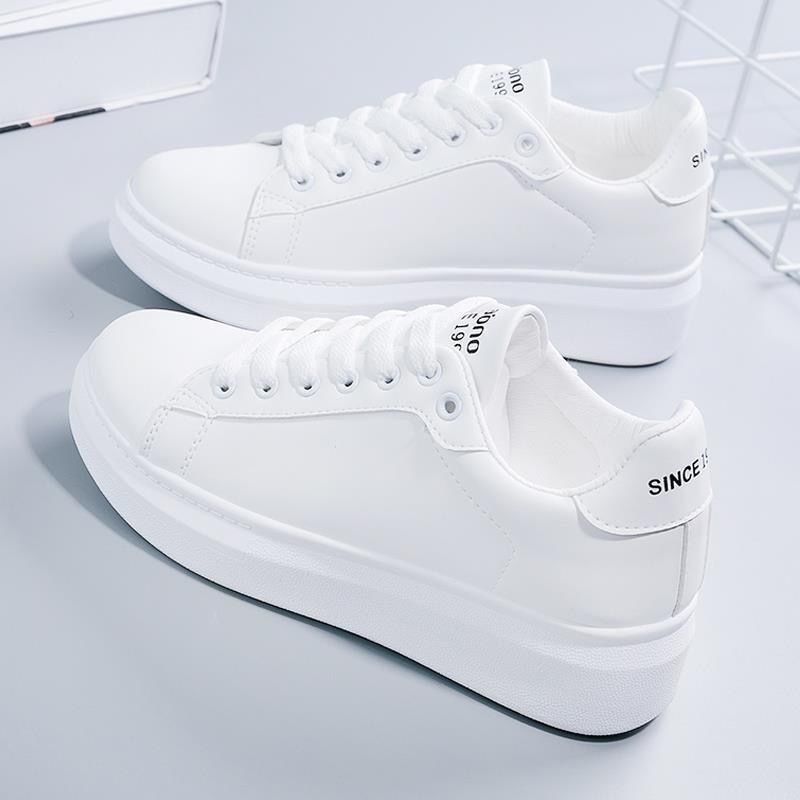 white shoes for women 2024 new all-matching spring and summer women‘s shoes breathable flat sneakers casual student platform tide shoes