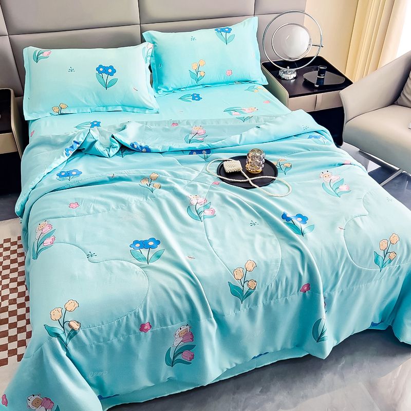 summer air conditioning quilt summer cool quilt double summer thin quilt machine washable spring and autumn summer quilt single student dormitory quilt