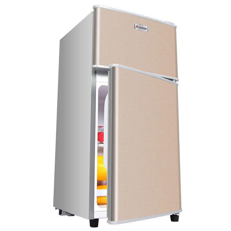 mini refrigerator small dormitory rental room household frozen refrigerated mini double door refrigerator energy saving power saving mute