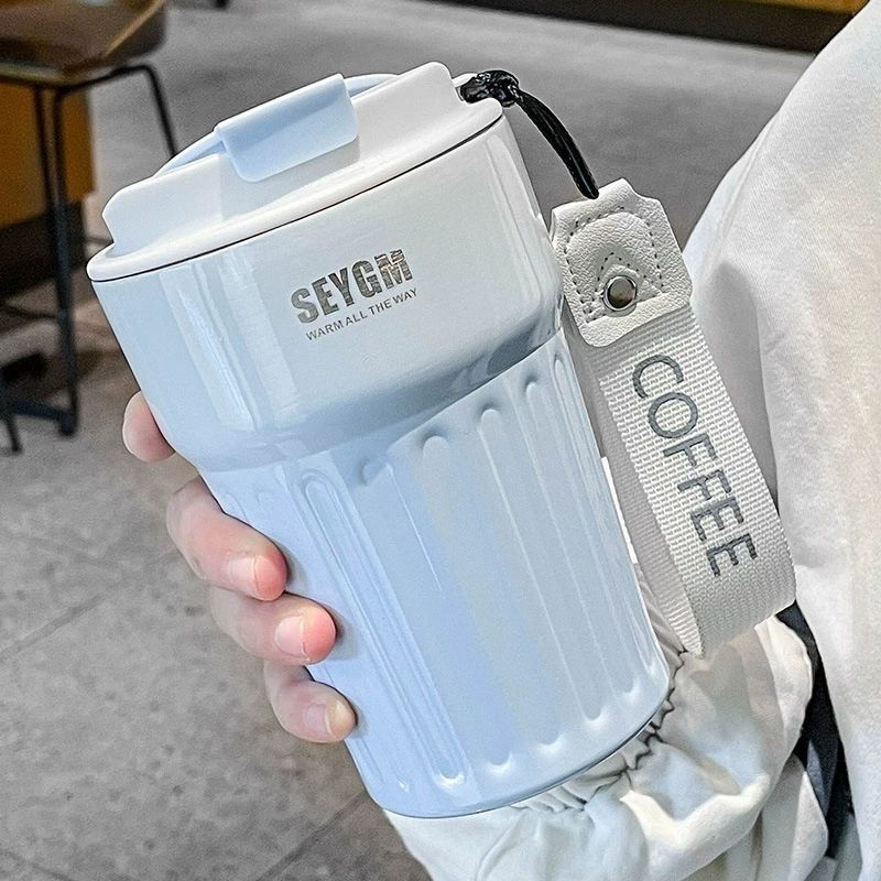 2024 new water cup 304 stainless steel insulated mug ins good-looking simple student niche gradient coffee cup